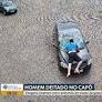 Imagens de uma câmera de segurança de um posto de combustíveis registraram o momento. O caso aconteceu na Avenida Alexandre Rizzo, no bairro Desvio Rizzo.