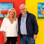 A empresária Ângela Gutierrez e o presidente emérito da Academia Mineira de Letras, Rogério Faria Tavares, se encontraram na abertura da exposição de Márcio...