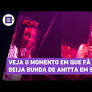 A artista ouviu os pedidos do público e consentiu, mas pediu que fosse um beijo com respeito.