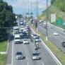 Segundo a Guarda Municipal de Florianópolis, o trânsito está lento em toda a extensão da Via Expressa, desde a BR-101 até a ponte Pedro Ivo Campos.