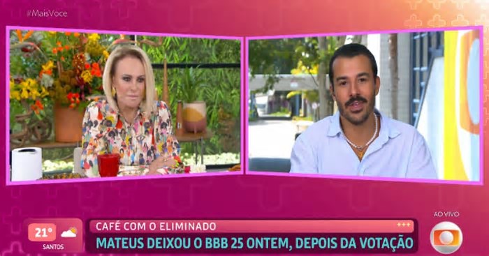 Ana Maria Braga desmascara Thamiris e Camilla para Mateus Pires