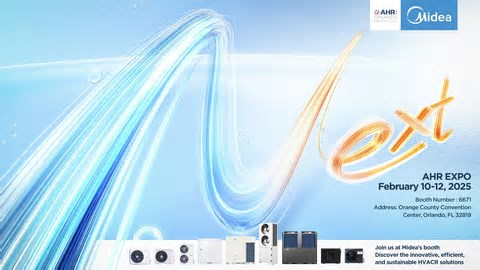 Midea Building Technologies apresenta as últimas inovações sustentáveis na AHR em Orlando