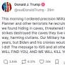 O presidente dos Estados Unidos, Donald Trump, afirmou neste sábado (1º) que ordenou ataques aéreos contra membros do Estado Islâmico (EI) na Somália,...