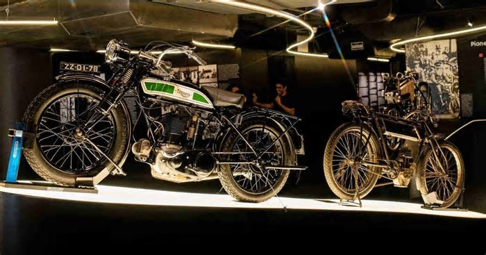 Confira imagens da exposição de motos no Farol Santander, em São Paulo