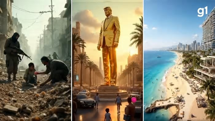 'Lembra o anticristo', 'Assustador': Trump é criticado dentro da própria rede social por postar vídeo sobre Gaza com estátua de ouro