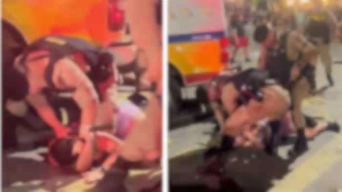Mulher diz ser vítima de ação truculenta da polícia durante pré-carnaval em MG; veja vídeo