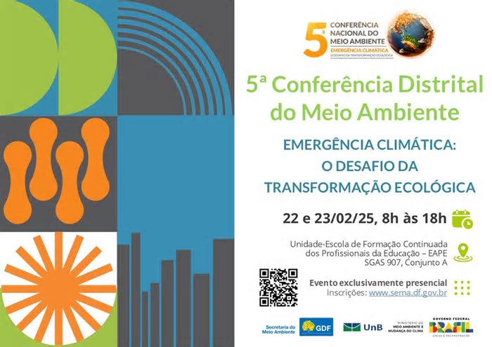 5ª Conferência Distrital do Meio Ambiente terá transporte e alimentação gratuitos