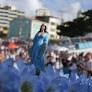 As rosas brancas e amarelas dão o tom de uma das festas populares mais importantes de Salvador, na Bahia: a Festa de Iemanjá, que completa 103 anos.