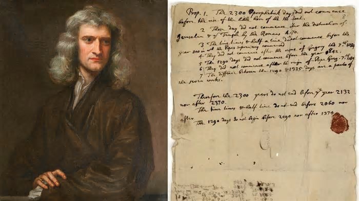 Isaac Newton previu o ano do fim do mundo em carta de 1704