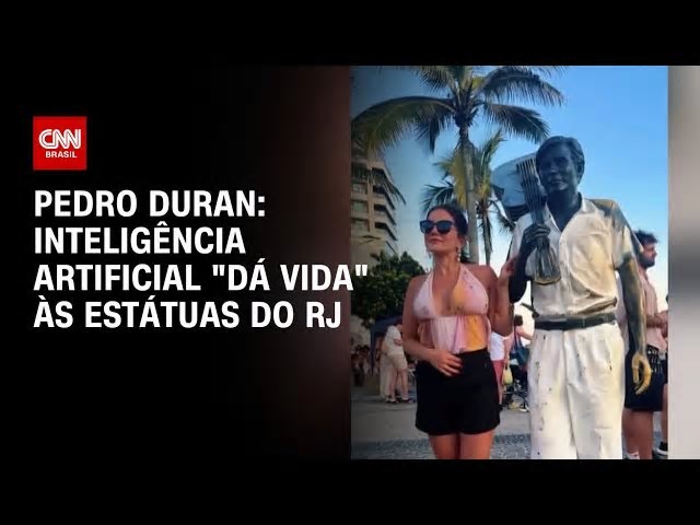 Inteligência artificial “dá vida” a estátuas do Rio de Janeiro; veja