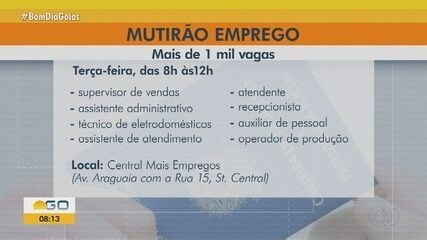Mutirão de Emprego em Goiânia oferece oportunidades com salários de até R$ 6,5 mil