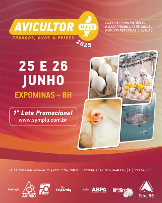 Avicultor Mais 2025 será realizado no Expominas