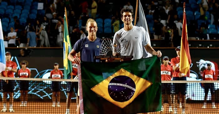 Marcelo Melo e Rafa Matos celebram primeiro título 100% brasileiro no Rio Open: ‘Especial’