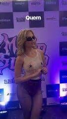 Carnaval 2025: Luísa Sonza comanda 'Bloco Modo Surto' com look transparente