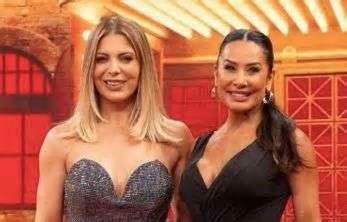 Sheila Mello e Scheila Carvalho duelam na ‘Batalha do Lip Sync’ do Domingão com Huck