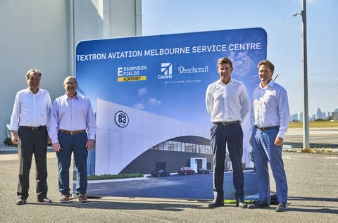 Textron Aviation abrirá uma nova instalação de serviços no Aeroporto de Essendon Fields, expandindo suas capacidades na Austrália