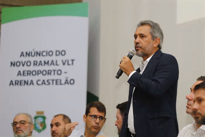 Governo do Ceará anuncia criação da linha VLT Aeroporto-Castelão