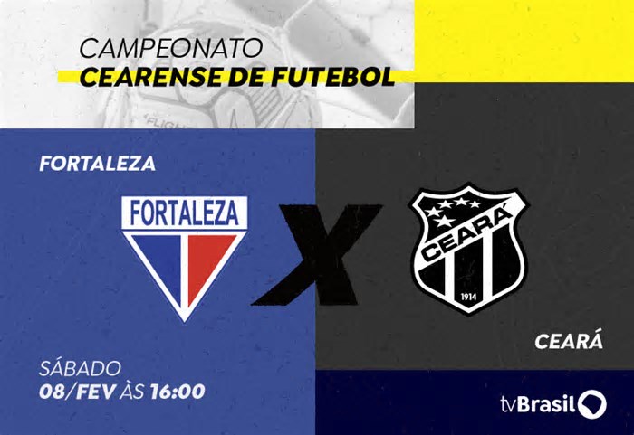Cearense 2025: TV Brasil exibe Fortaleza x Ceará no sábado