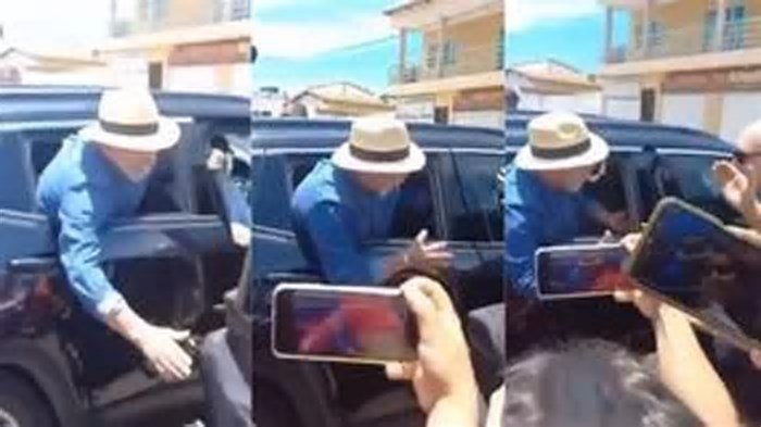 Na Bahia, segurança bate porta de carro na mão de Lula e prende dedos do presidente