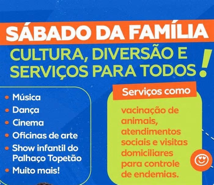 Duque de Caxias será sede da primeira edição do Sábado da Família