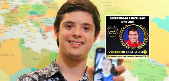 João Vitor de Paiva é eleito o melhor influenciador do país na categoria Diversidade e Inclusão do iBest