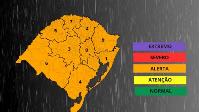 Previsão alerta para aumento de instabilidade, vento e temporais no RS