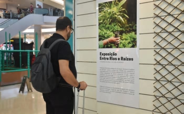 Exposição que mistura moda e natureza é inaugurada no Caxias Shopping