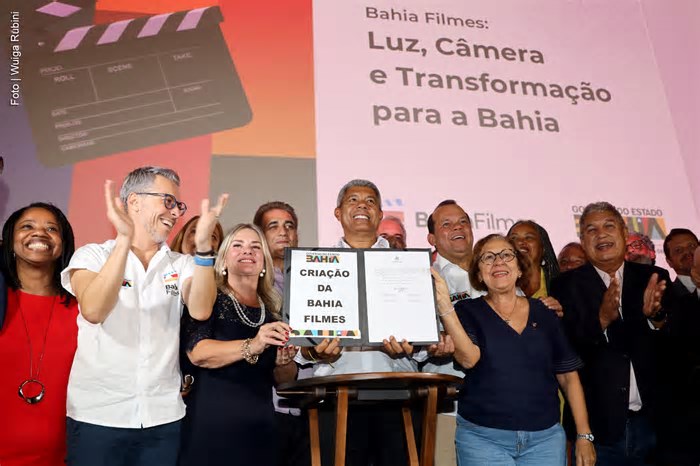 Governador Jerônimo sanciona lei que cria a Bahia Filmes, primeira empresa estadual de audiovisual do Brasil