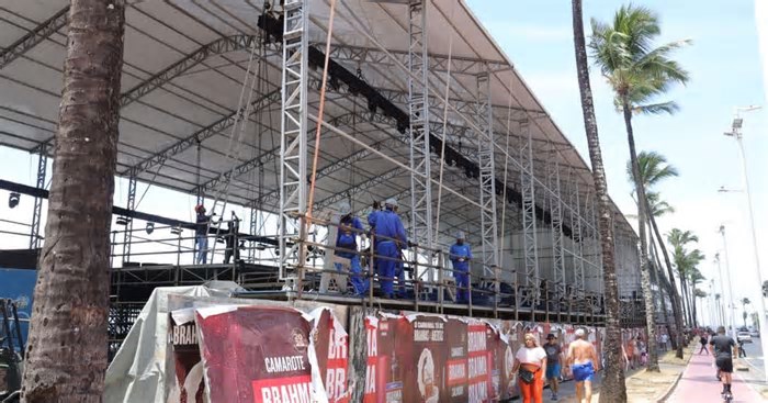 Perto do carnaval, camarotes em Salvador ainda não estão prontos