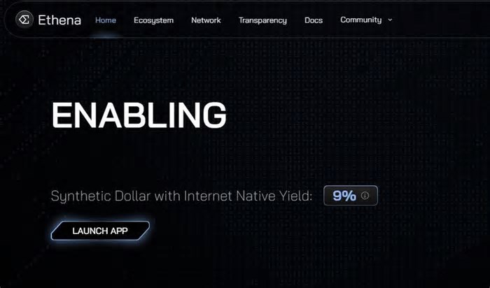 Ethena levanta US$ 100 milhões para financiar projeto de stablecoin para bancos