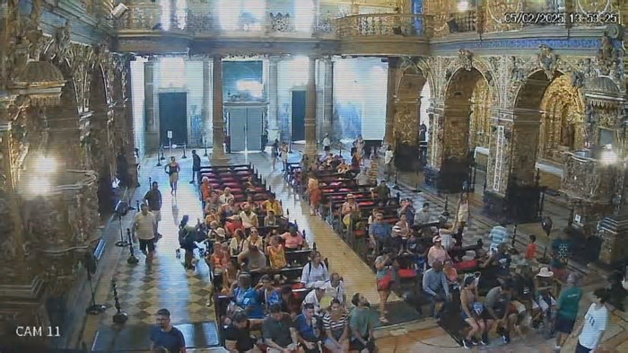 Exclusivo: Fantástico mostra por dentro a 'Igreja do Ouro' depois do desabamento em Salvador