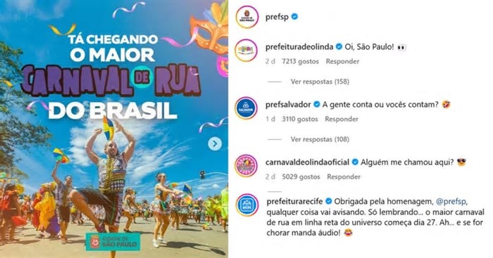 Cidades nordestinas rebatem publicação de SP sobre ter o maior carnaval de rua do BR; saiba se é verdade