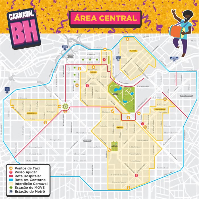 Saiba as alterações no trânsito em BH no Carnaval 2025