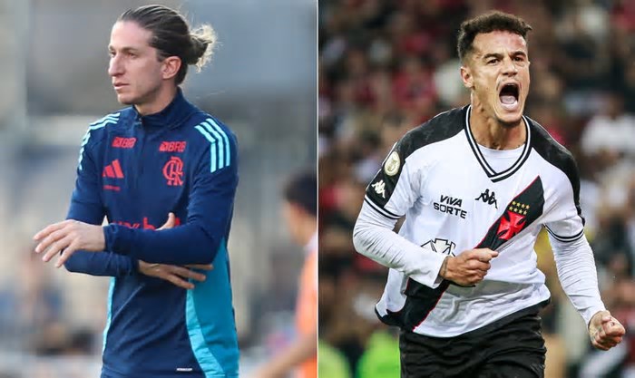 Flamengo x Vasco tem duelo de Filipe contra Philippe, ex-protagonistas do futebol brasileiro na Europa