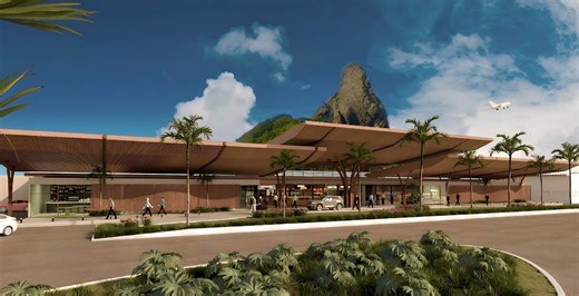Obra de ampliação do terminal de passageiros do aeroporto de Fernando de Noronha começa em março, diz concessionária