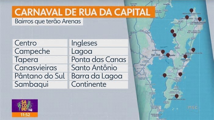 Carnaval em Florianópolis terá 12 arenas com shows nacionais e blocos; veja programação
