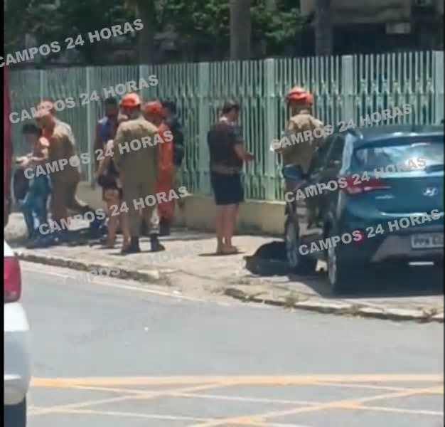 Mulher ferida em acidente na 28 de Março