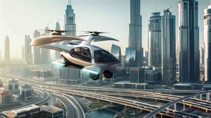 Futuro do trânsito: carros voadores prometem revolucionar a mobilidade urbana até 2030