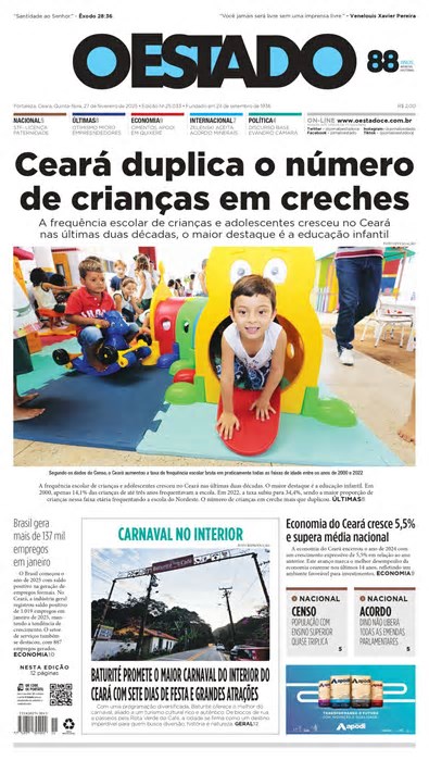Fortaleza, Ceará, Quinta-feira, 27 de fevereiro de 2025 – Edição 25.033