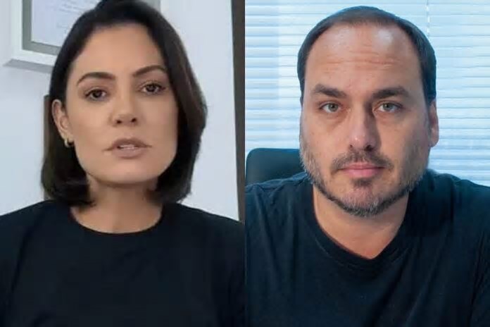 Família perfeita? Jair Bolsonaro confirma briga entre Carlos e Michelle