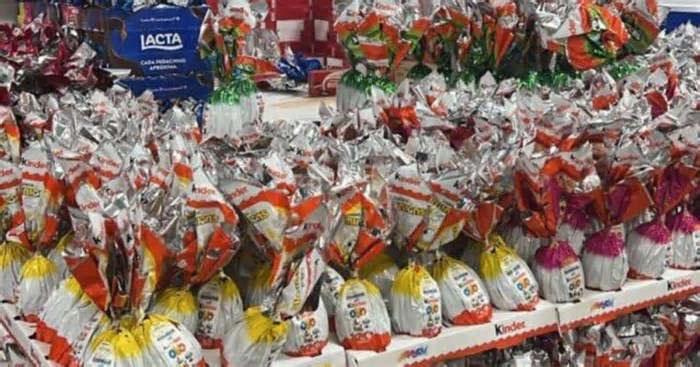 Clima de Páscoa? Supermercados já começam a expor ovos de chocolate em Porto Alegre