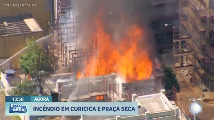 Incêndio de grandes proporções atinge Estúdios Globo, no Rio de Janeiro