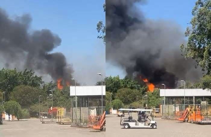 Incêndio atinge Estúdios Globo e destrói parte de cidade cenográfica de novela no RJ