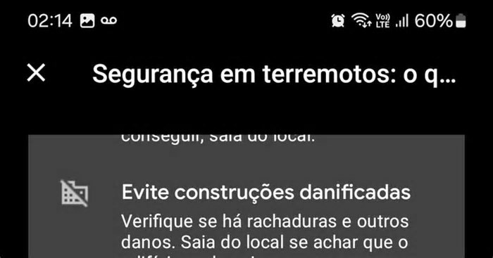 Alerta de terremoto no celular: Google desativa sistema no Brasil após falsa notificação