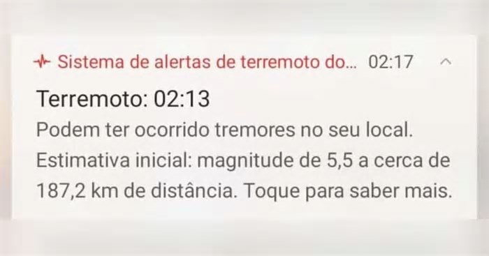 Google desativa sistema de notificação de terremotos após alerta falso no Brasil