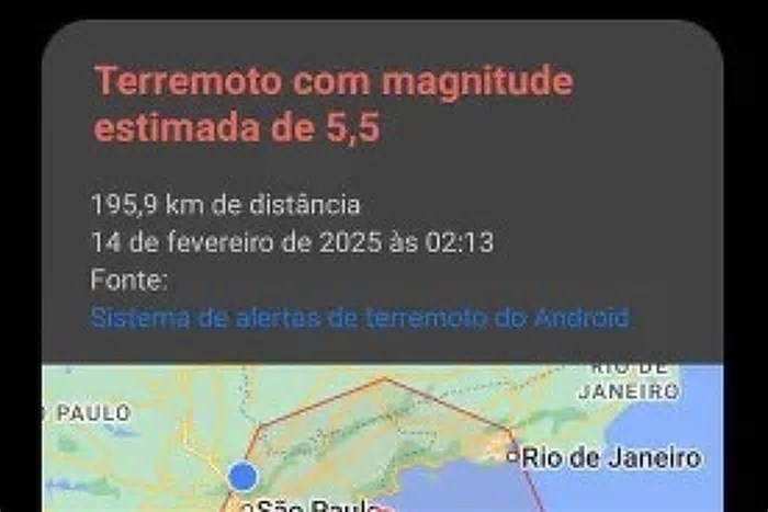 O que se sabe sobre alerta de terremoto recebido por celulares em SP e RJ