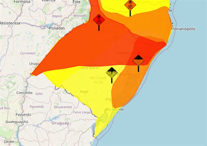 Tempestades, alagamentos e onda de calor: Inmet emite cinco alertas para o RS