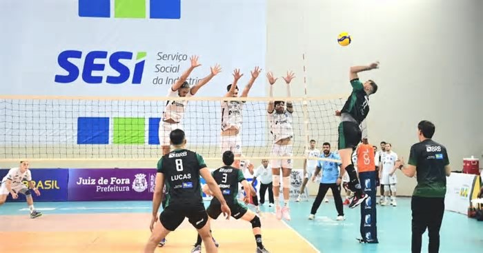 JF Vôlei vence Brasília e chega à nona vitória na Superliga B 2024/2025