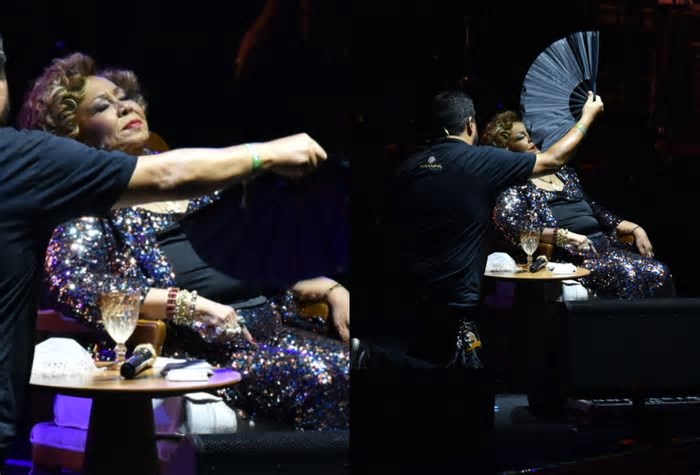 Alcione passa mal durante show no Recife e deixa o palco devido ao calor