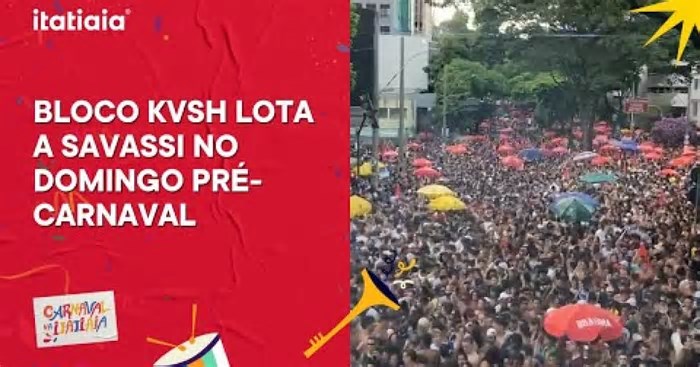 Bloco KVSH agita milhares de foliões pelas ruas da Savassi neste domingo (23)
